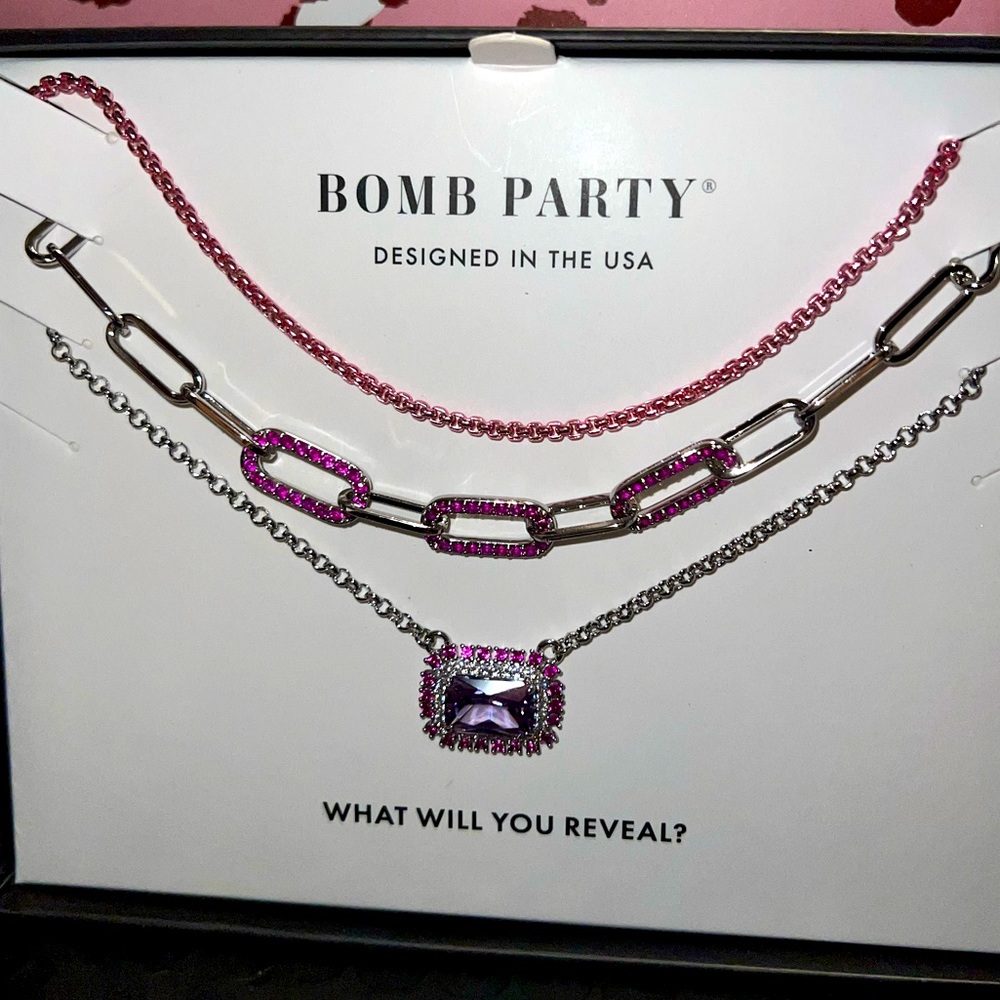 LUXE LAYERS “Be Bold, Be Brave and Brilliant” necklace set
